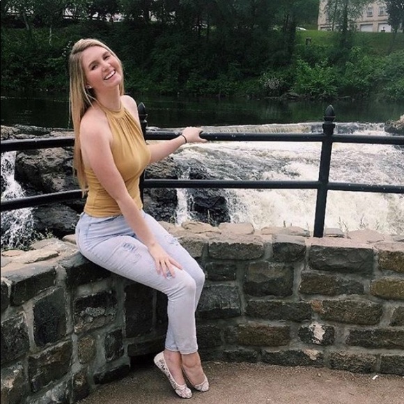 Mustard Yellow Halter Top - Picture 3 of 3